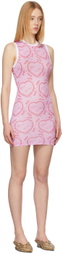 Maisie Wilen Pink Muscle Beach Short Dress