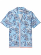 Orlebar Brown - Maitan Camp-Collar Printed Linen Shirt - Blue