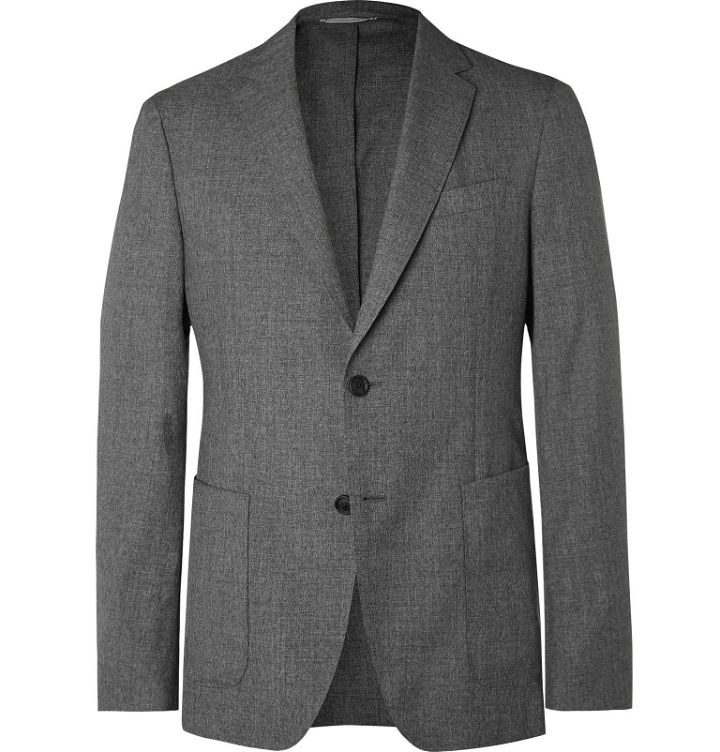 Photo: Hugo Boss - Grey Hooper Super 120s Wool Suit Jacket - Gray