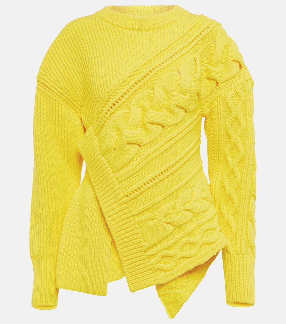 Alexander McQueen - Pieced and patched wool sweater
