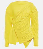Alexander McQueen - Pieced and patched wool sweater