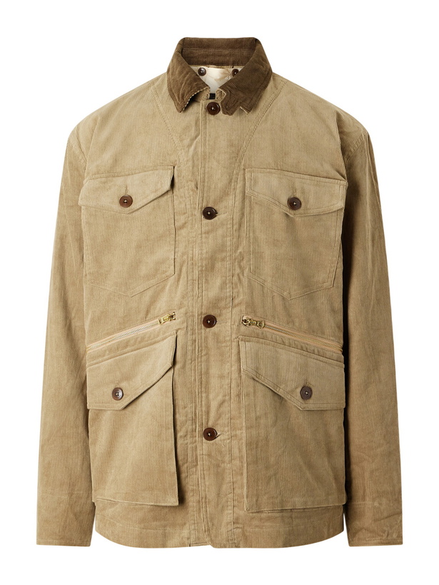 Photo: Fortela - Ottawa Cotton-Corduroy Jacket with Detachable Liner - Green