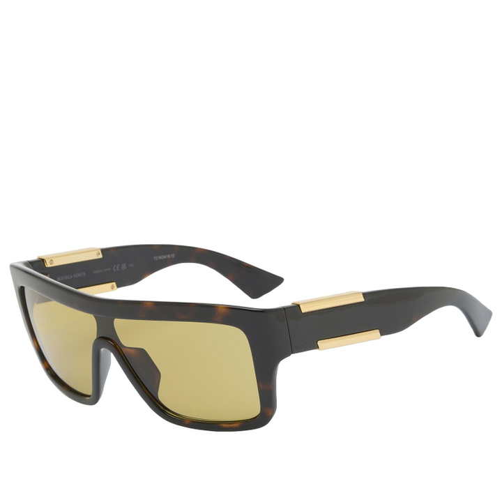 Photo: Bottega Veneta Eyewear Bottega Veneta BV1451S Sunglasses in Havana/Yellow 