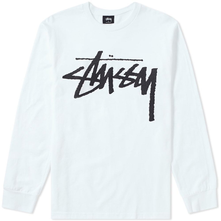 Photo: Stussy Long Sleeve Old Stock Tee Blue