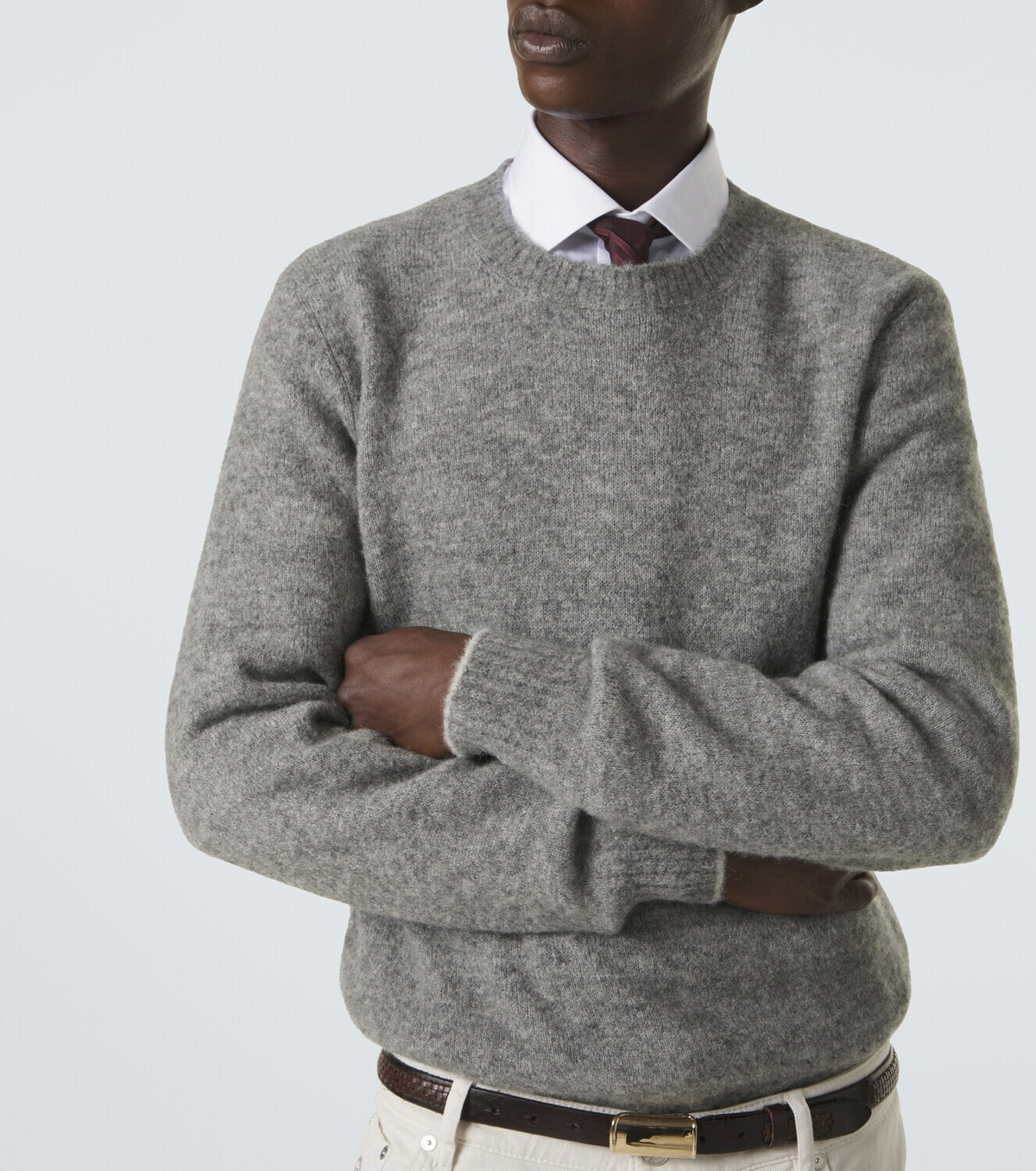 Brunello Cucinelli Alpaca, cashmere, and wool-blend sweater