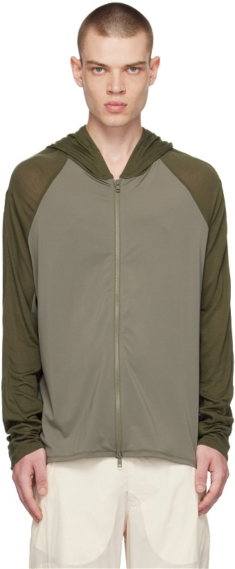 Photo: POST ARCHIVE FACTION (PAF) Khaki 5.0+ Right Hoodie