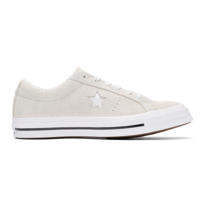 Photo: Converse White Suede One Star Ox Sneakers