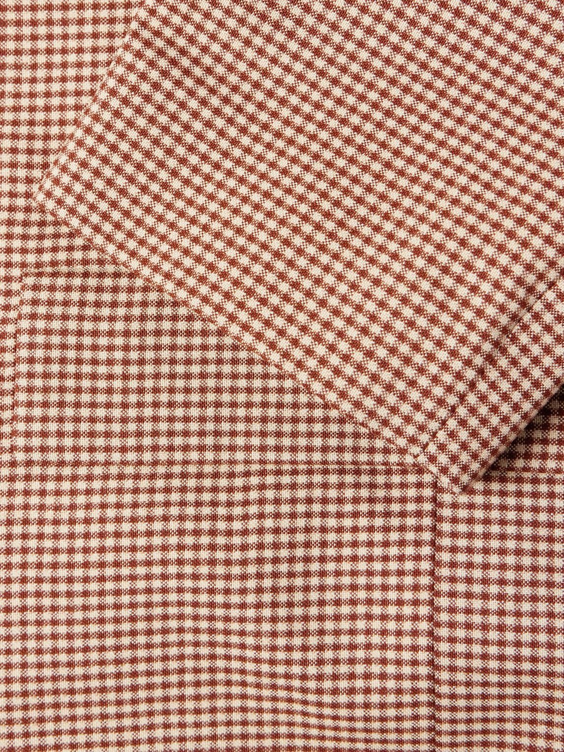 Séfr - Insight Gingham Woven Suit Jacket - Brown