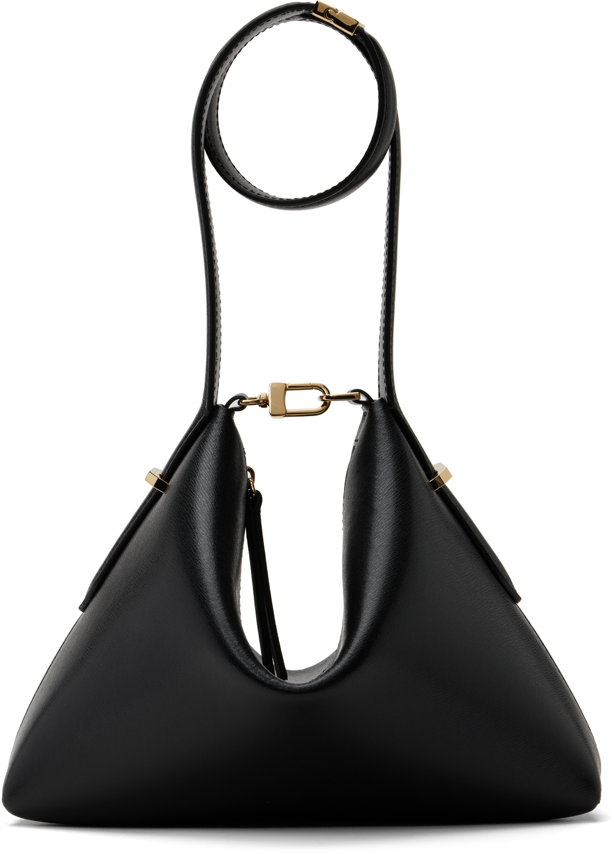 【TOTEME】Beveled Leather Wristlet Bevel leather wristlet black – TOTEME