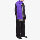 Loewe Men's Contrast Mohair Scarf in Purple