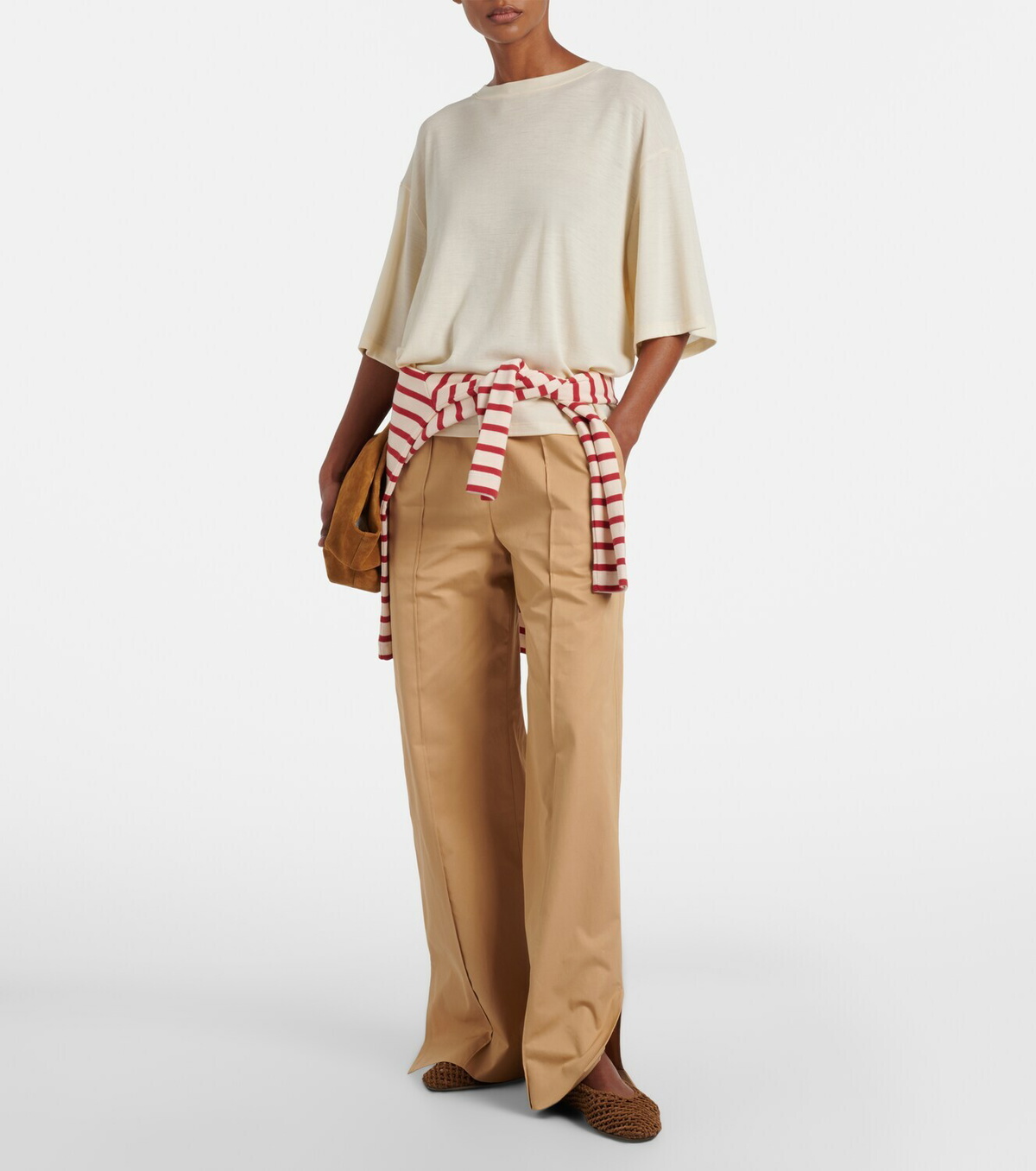 Le Monde Béryl Regency woven suede ballet flats