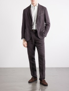 Boglioli - Straight-Leg Linen Suit Trousers - Brown