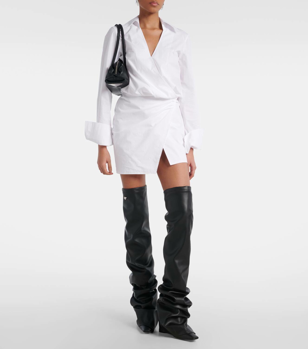 The Attico Robin faux leather over-the-knee boots The Attico
