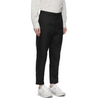 Comme des Garcons Homme Black Gabardine Chino Trousers