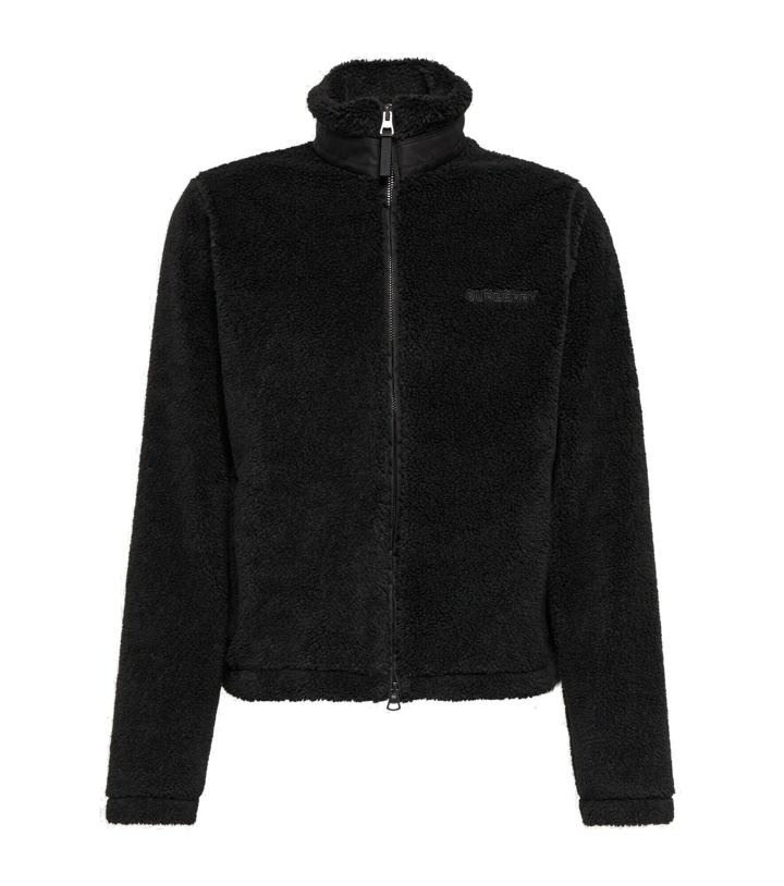 Photo: Burberry - Embroidered high-neck fleece jacket
