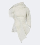 Maticevski Scintilla asymmetric georgette top