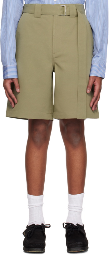 Photo: Róhe Khaki Relaxed Utility Shorts