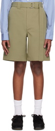 Róhe Khaki Relaxed Utility Shorts