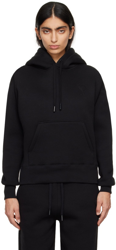 Photo: AMI Paris Black Ami de Cœur Hoodie