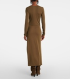 Marant Etoile Jelina gathered jersey maxi dress