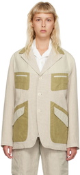 Nicholas Daley Beige Fonte Blazer