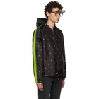 Gucci Black Nylon Bee Hooded Jacket