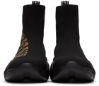 Versace Jeans Couture Black & Gold Gravity Logo Sneakers