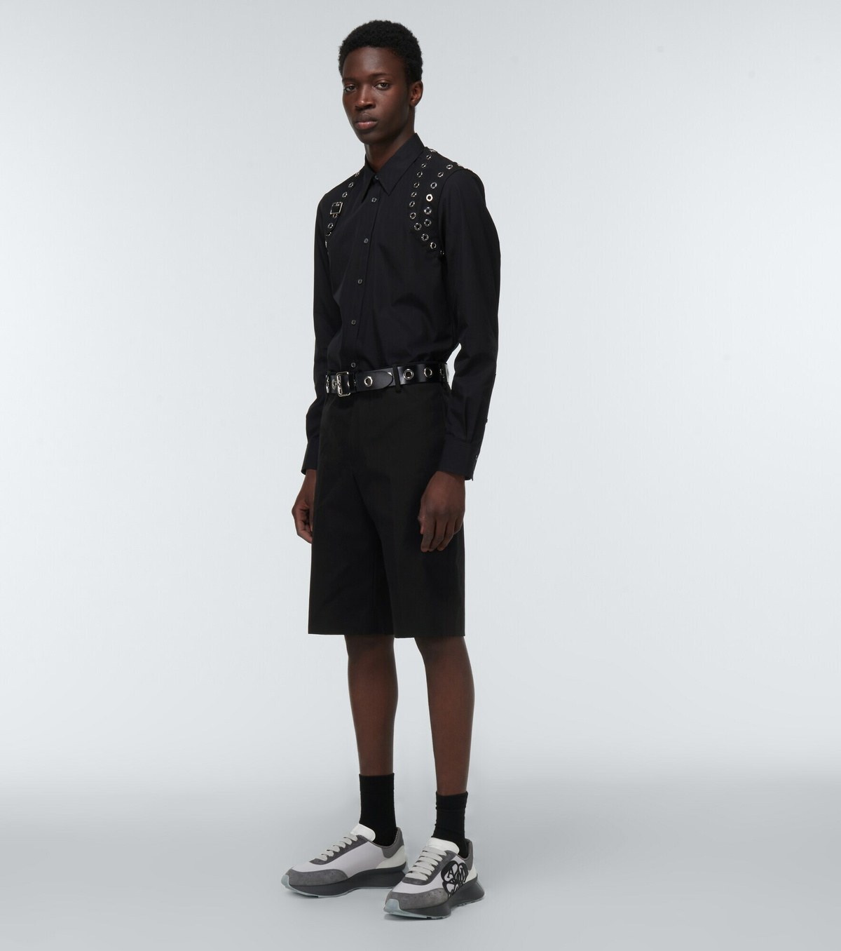 Alexander McQueen - Sprint-Runner logo leather sneakers
