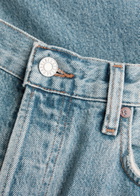 Agolde Low Slung Baggy Distressed Wide-leg Jeans Blue