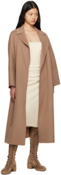 S Max Mara Beige Elisa Coat