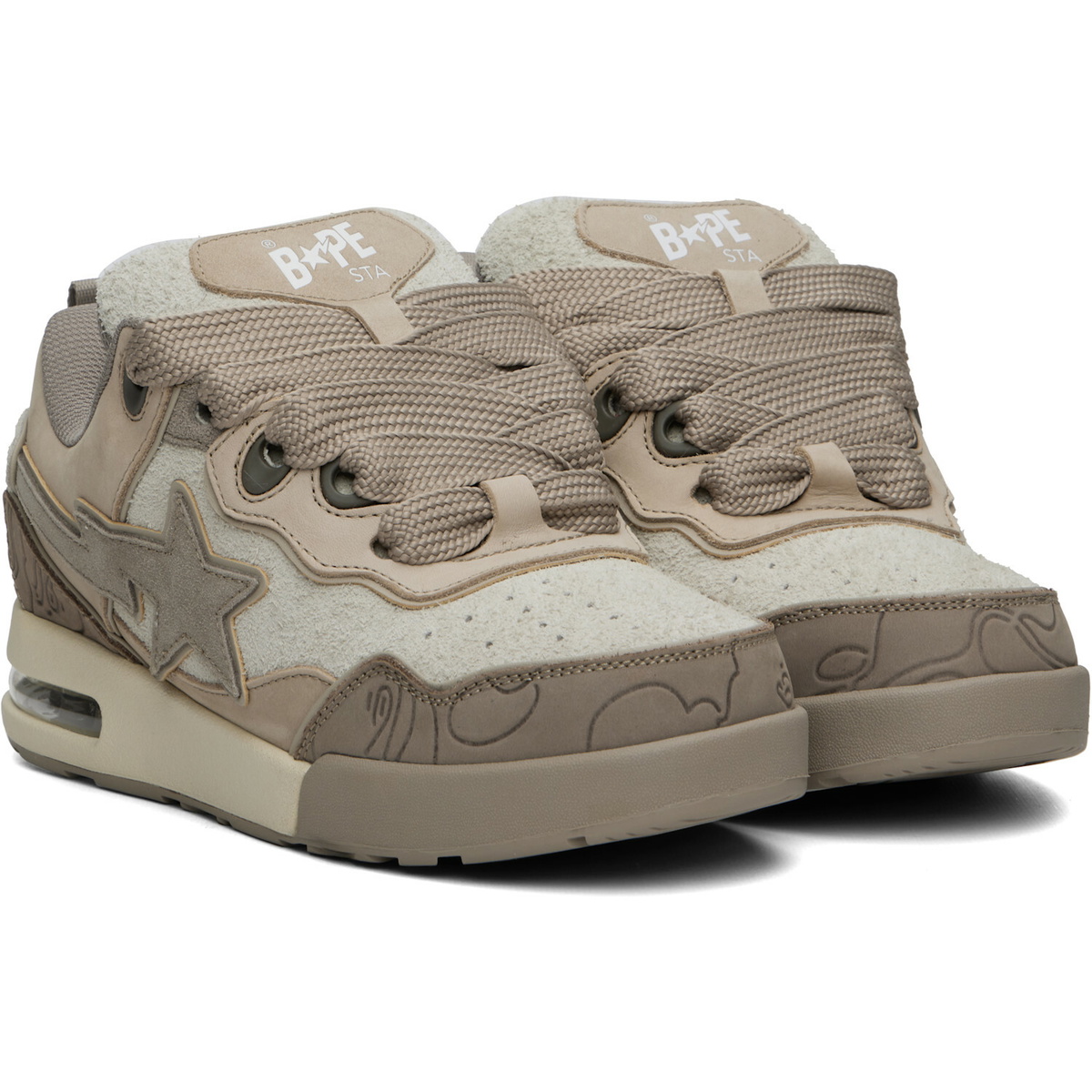 BAPE Beige BAPE FLIP STA #1 Sneakers