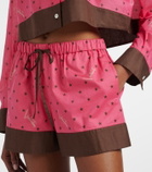 Valentino Printed cotton shorts