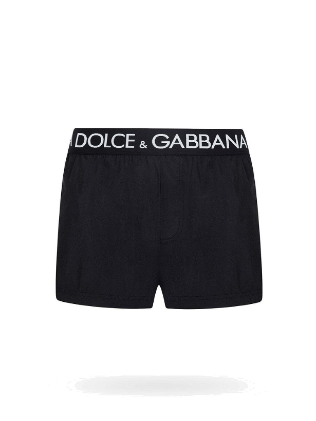 Photo: Dolce & Gabbana Swim Trunks Black   Mens