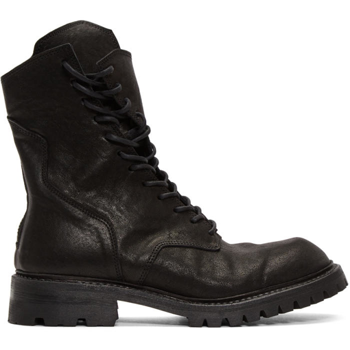 Photo: Julius Black Twisted Military Lace-Up Boots