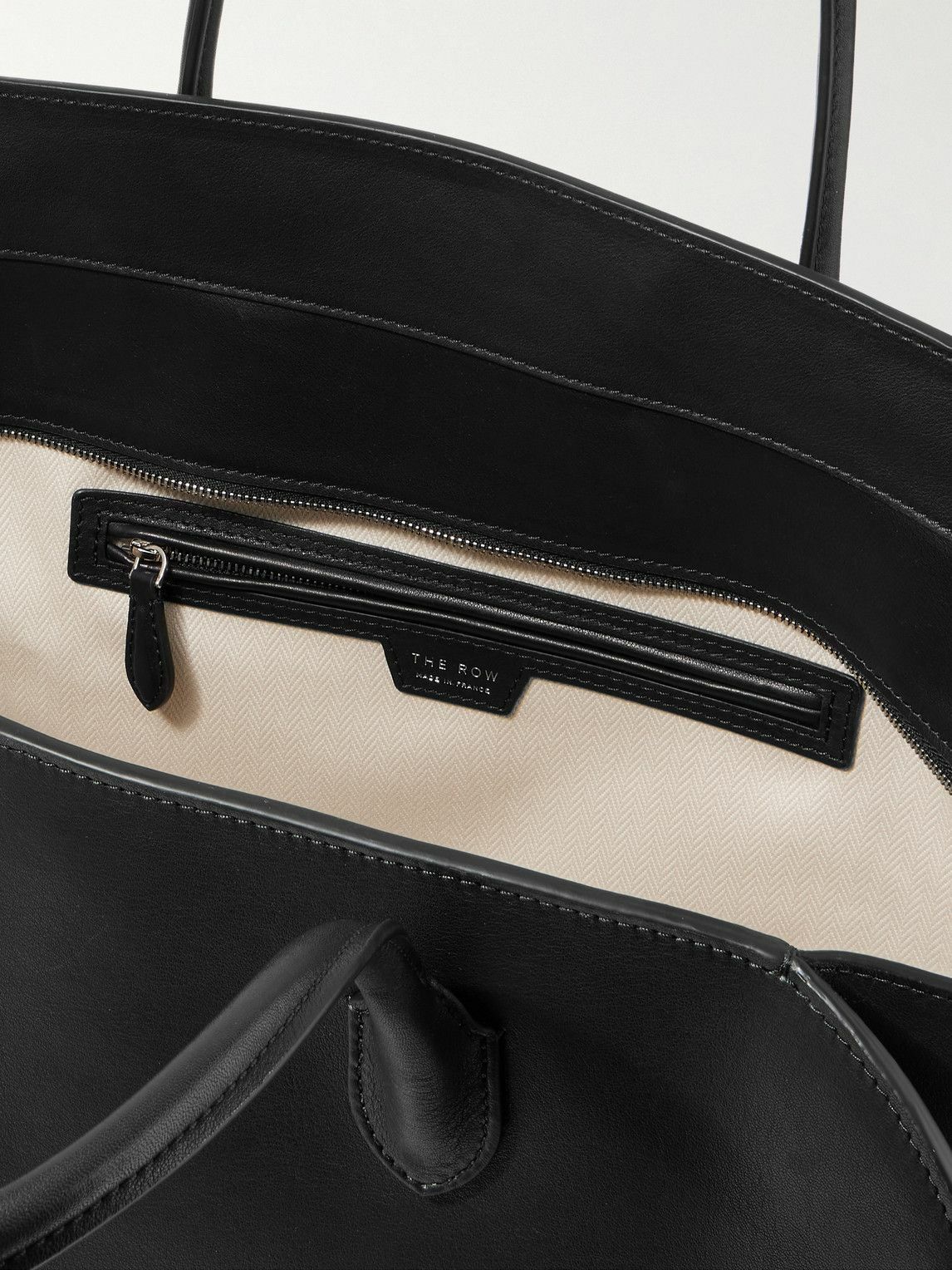 THE ROW Marlo 17 leather Tote Bag black