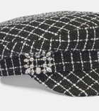 Roger Vivier Embellished newsboy cap