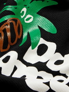 Palm Angels - Sketchy Logo-Print Cotton-Jersey Sweatshirt - Black