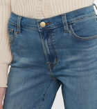 J Brand - Adele mid-rise straight jeans