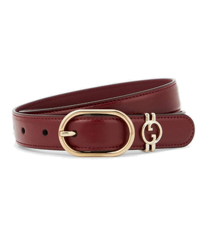 Photo: Gucci Interlocking G leather belt
