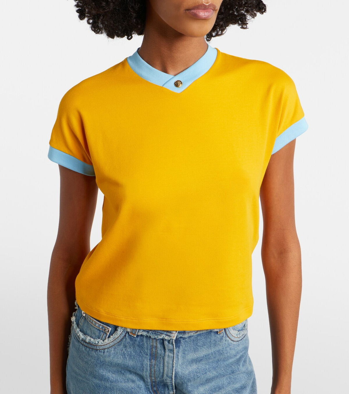 Versace Medusa cotton-blend jersey T-shirt