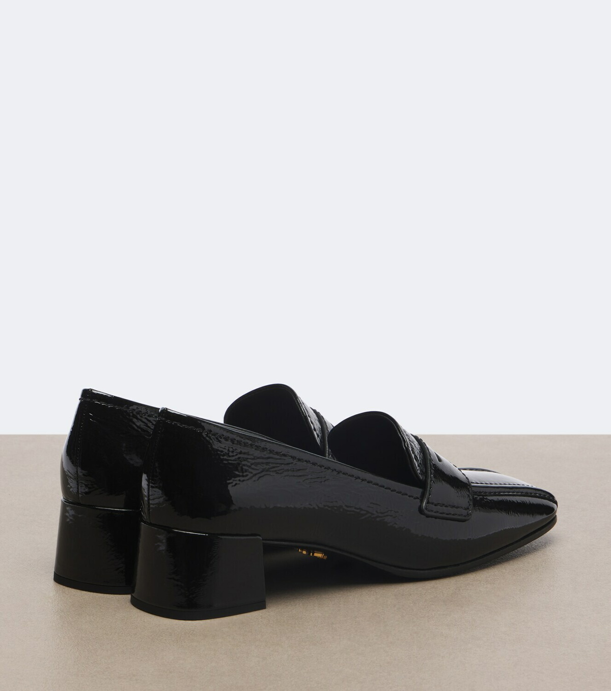 Prada Patent leather loafer pumps