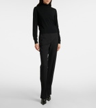 McQueen Scalloped wool-blend sweater