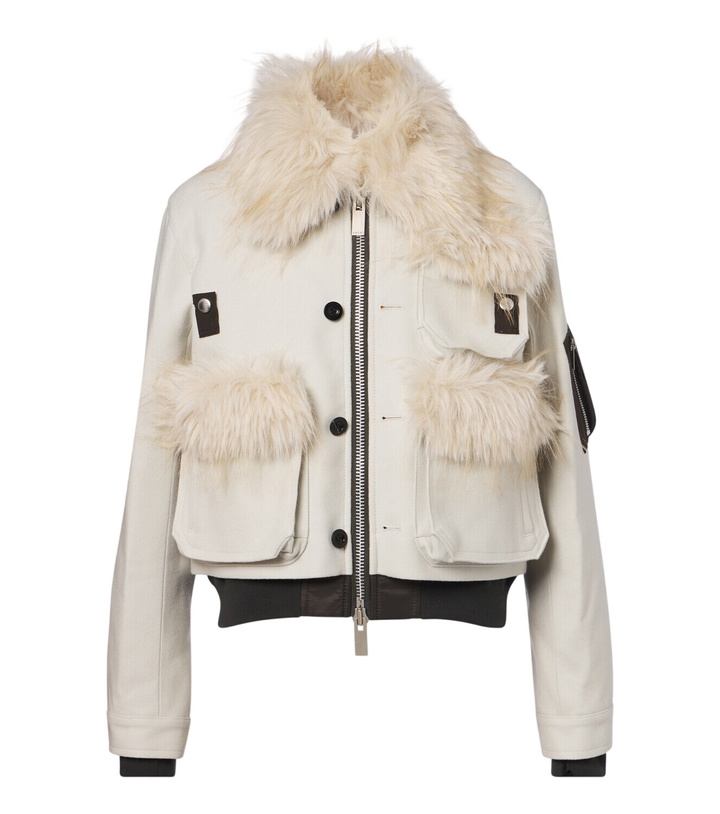 Photo: Sacai Wool blouson jacket