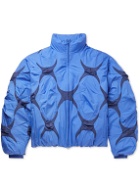 POST ARCHIVE FACTION - 4.0 Left Quilted Patchwork Ripstop-Nylon Down Jacket - Blue