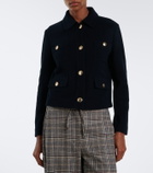 'S Max Mara Wool and cotton-blend jersey jacket