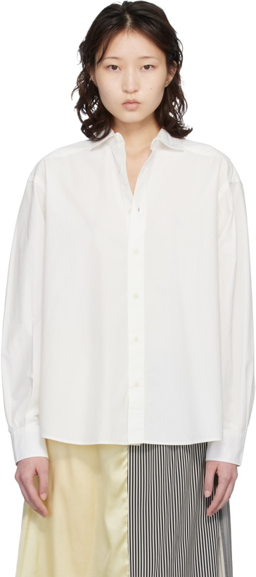 Photo: Baserange Off-White Claude Shirt
