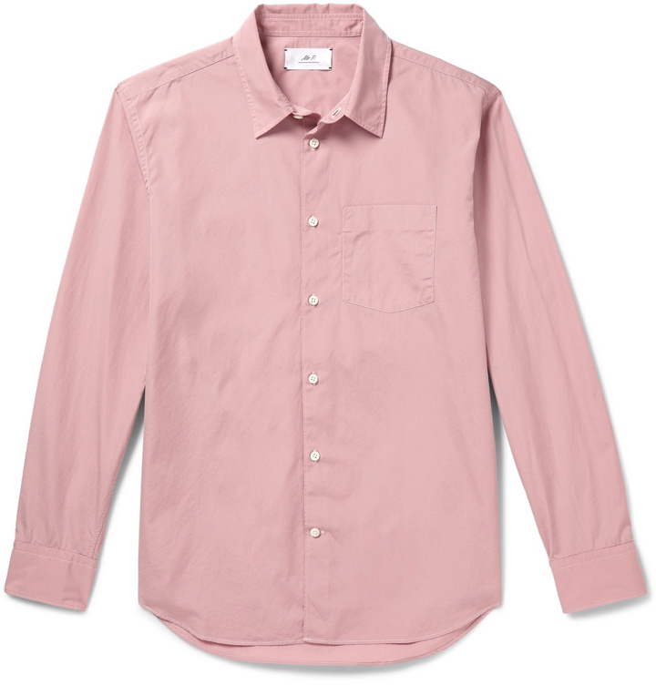 Photo: Mr P. - Slim-Fit Cotton-Poplin Shirt - Pink