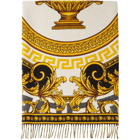 Versace Multicolor Wool La Coupe Des Deux Throw