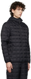 TAION Black Detachable Sleeves Down Jacket