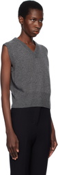 Paris Georgia Gray Elemental Merino Cashmere Vest